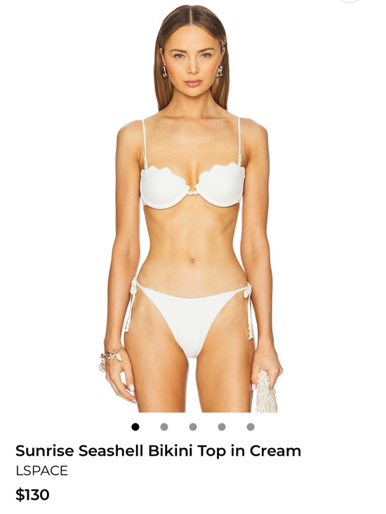 l*space Other - LSPACE Seashell Bikini in Cream